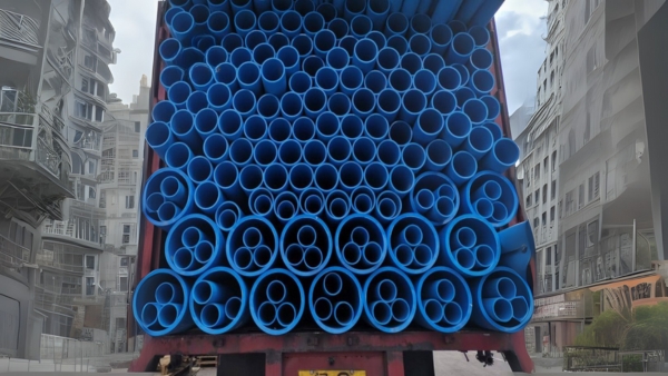 increasing vehicle loadability plastics pipes  loading truck